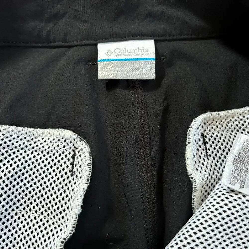 Columbia PFG Shorts‎ Mens 30 Black Terminal Tackle Bottle Opener UPF 50 Fishing